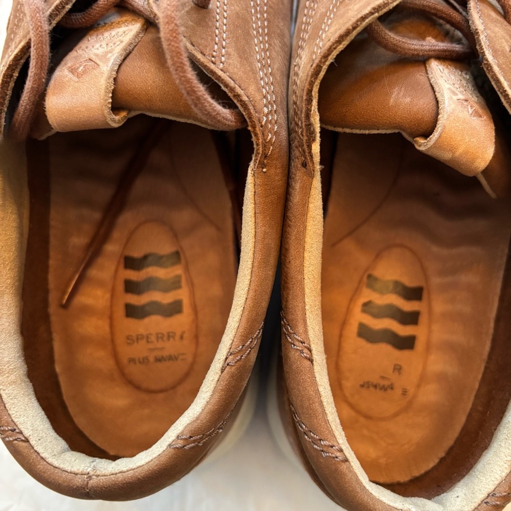 SPERRY Coastal plushwave slip on shoe brown nubuck SZ 8.5 Worn once - Picture 12 of 14